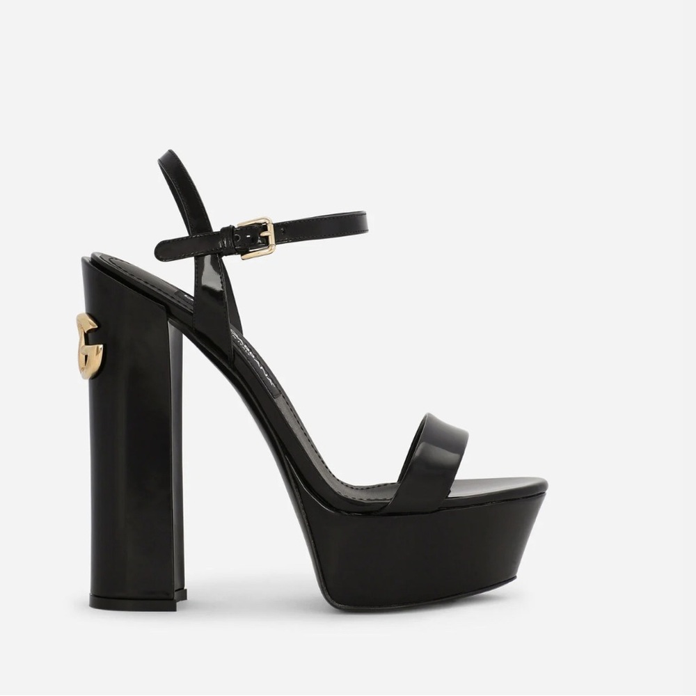 Dolce & Gabbana polished calf skin heals